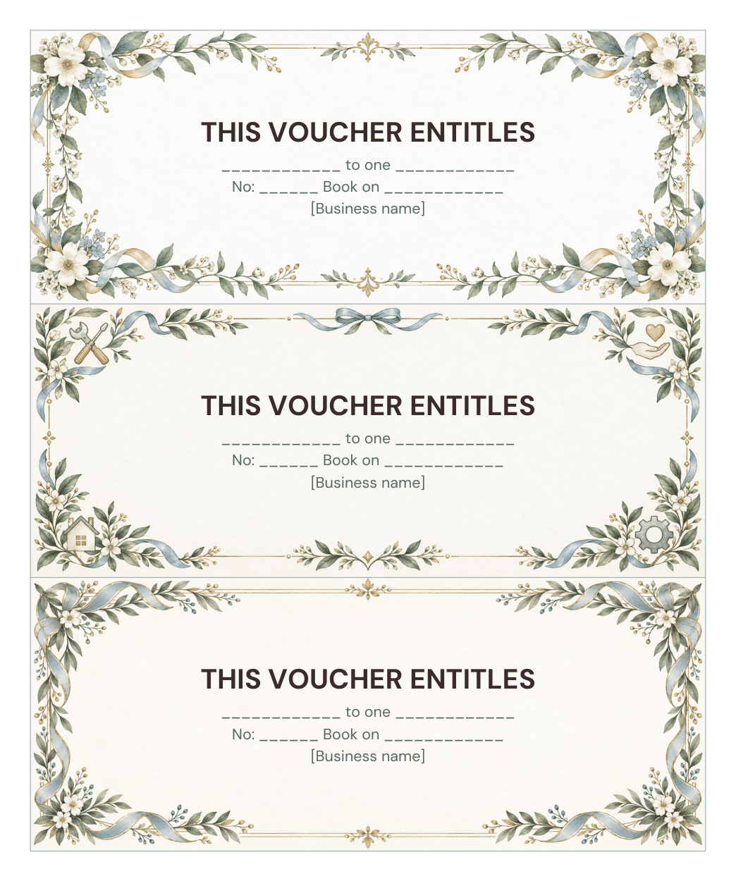 Preview of the first page of Service vouchers (PDF)