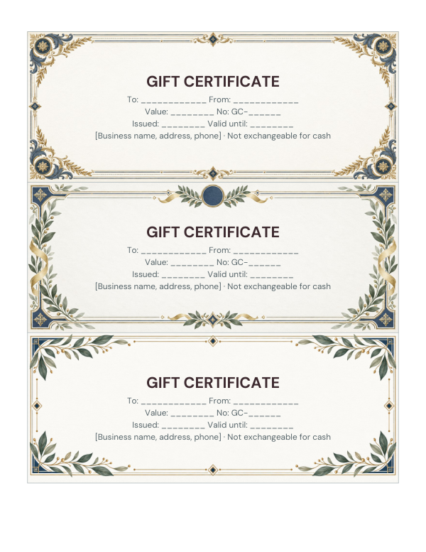 Preview of Printable Business Certificate Template